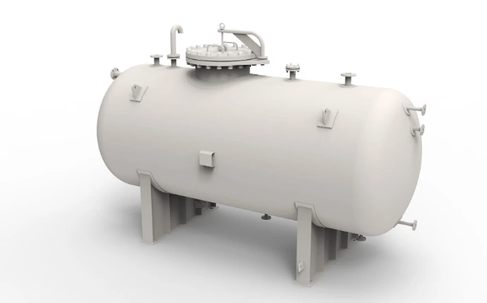 CCW Expansion Tank nach ASME SEC.VIII.DIV.1 für Kraftwerk im Irak – Druckbehälter Konstruktion Lohmann Engineering