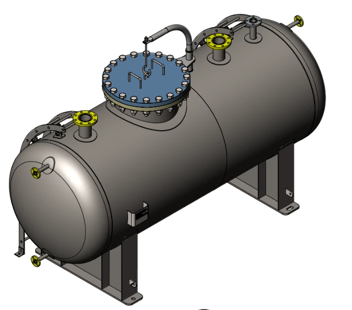 Vacuum Drain Tank nach ASME SEC.VIII.DIV.1 – Druckbehälter Konstruktion und Berechnung Lohmann Engineering